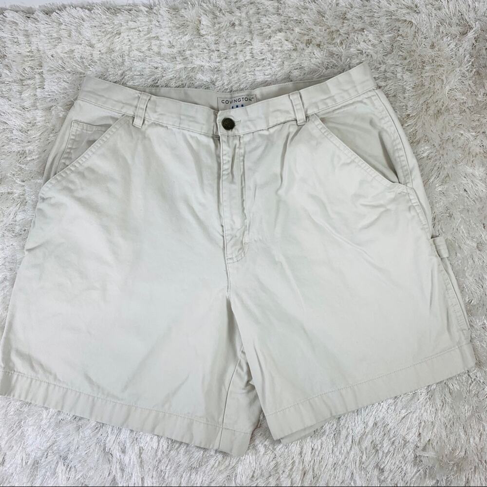 Vintage Light Tan Carpenter Shorts hi waist 32”